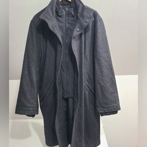 Men Sz L (EU 40) Schneiders Salzburg Outlast Austria Wool Cashmere Car Coat